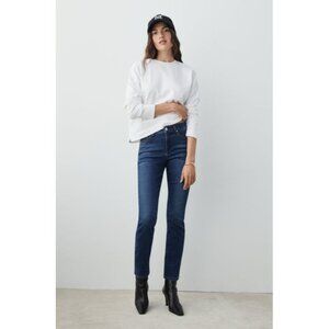 AYR Women's The Stir Jeans Stovepipe obsessed blue Denim slim straight 33R